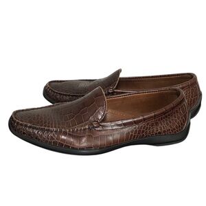 Allen Edmonds Tampa Croc Pint Loafer Size 10  Slip On Shoes